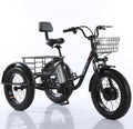 GERRIT Adult Outdoor 3 Wheel Bike, Seniors 3 Wheel Bike, 48V12AH Battery, Storage Basket Electric Tricycle, 3 Wheel Electric Cruiser Tricycle for Seniors, Daily Riding Shopping Tricycle
