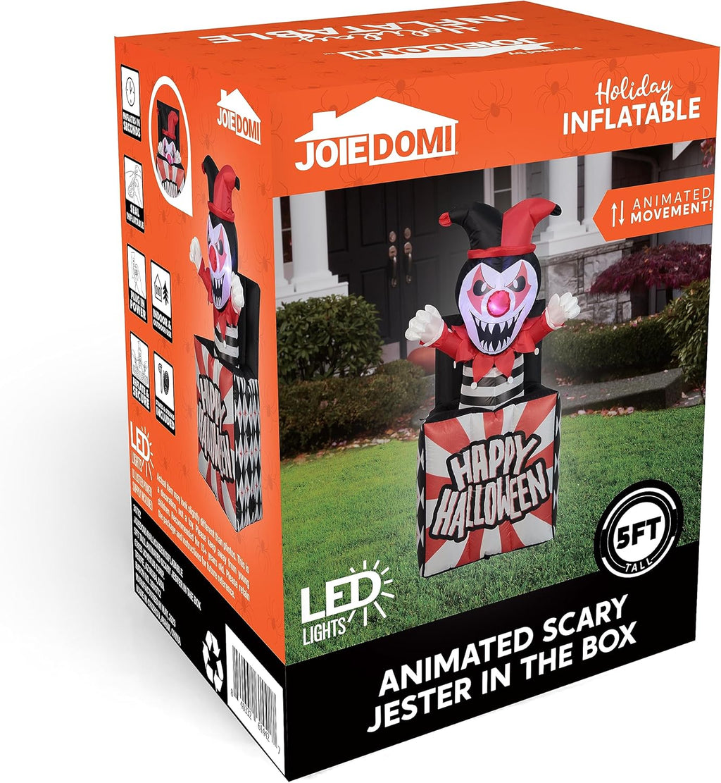 Joiedomi 5 Ft Halloween Inflatables Outdoor Decor with Built-in LEDs K3062