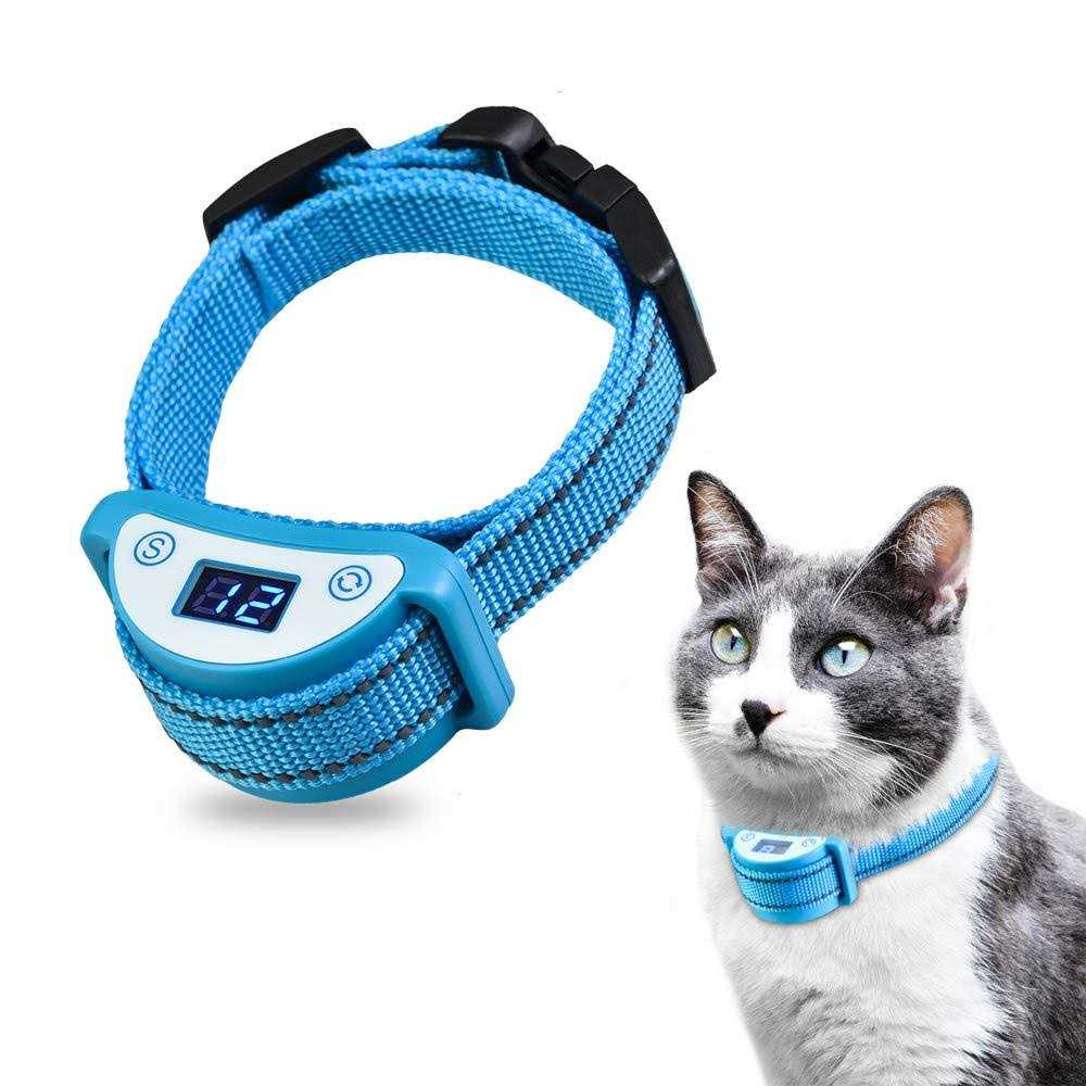 Paipaitek Cat Shock Collar,Automatic Trainer Collar for Cats Meowing Designed - Pet Supplies online store