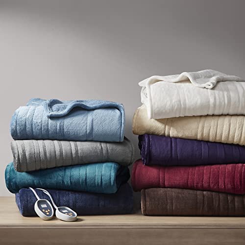 Beautyrest Heated Blanket, Reversible Plush Sherpa, King E19690