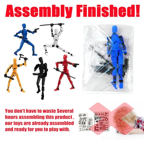 Titan 13 Action Figure Set, 3D Printed Multi-Jointed Dummy Robot (9pcs) Z973804