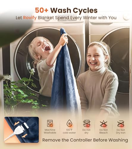 2X Warmth Heated Blanket with Flannel Sherpa, 4 Levels, 10H Auto-Off O6625