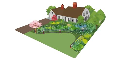 Eden 98063 Multi-Adjustable Above Ground Garden Sprinkler System A9293