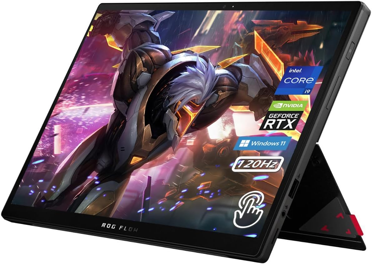Asus ASUS ROG 13.4" Touchscreen 2-in-1 Gaming Tablet, 170-degree adjustability, 16GB RAM, Intel Core i9-12900H, 1TB SSD, NVIDIA GeForce RTX 3050 Ti V4G Graphics, Backlit KB, Win11, Black, W/GaLiMu