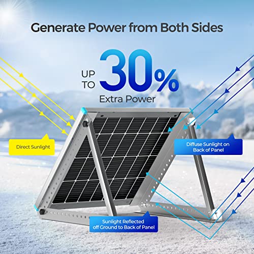 Renogy Bifacial 115 Watt 12 Volt Monocrystalline Solar Panel J494363