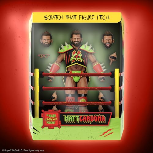 Super7 ULTIMATES! Major Wrestling Figure Podcast Matt Cardona Prehistoric 7" Action Figure D99423
