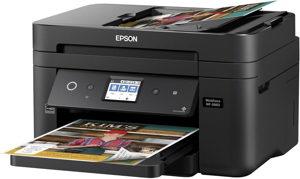 Epson Workforce WF-2860 All-in-One Wireless Color Printer with Scanner, Copier, Fax O35124