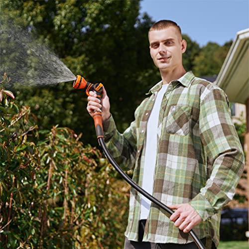 Giraffe Tools Garden Hose 100ft x 5/8", Heavy Duty Flexible Hybrid Hose Q38065