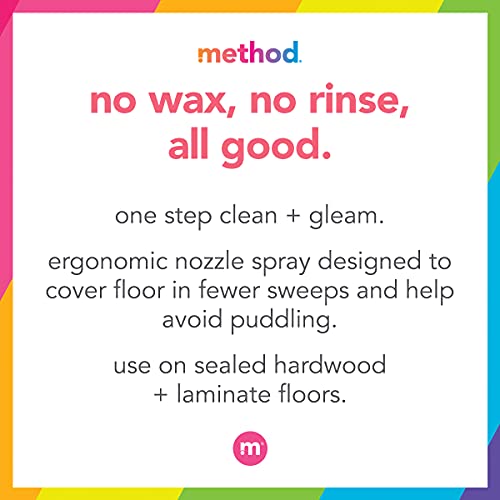 Method Hardwood Floor Cleaner, Almond Scent, 25 Fl Oz, 6 Pack F887