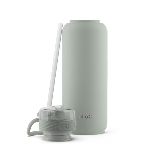 Ello Cooper 32oz Stainless Steel Water Bottle with Straw and Handle Q4598