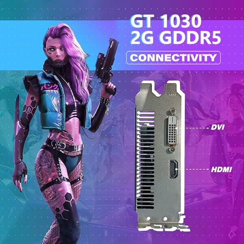 HP RGB Gaming Desktop PC, Intel Core i5, 32GB RAM, 1TB SSD, GT 1030, Renewed Y620675