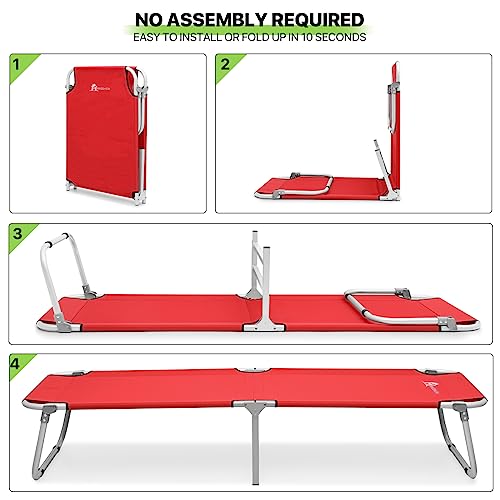 Magshion Portable Military Camping Bed Cot with Storage Bag O296160