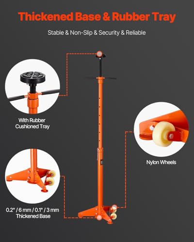 VEVOR Underhoist Support Stand, 3/4 Ton Capacity, 38.4 to 75.4 in Lift E18179