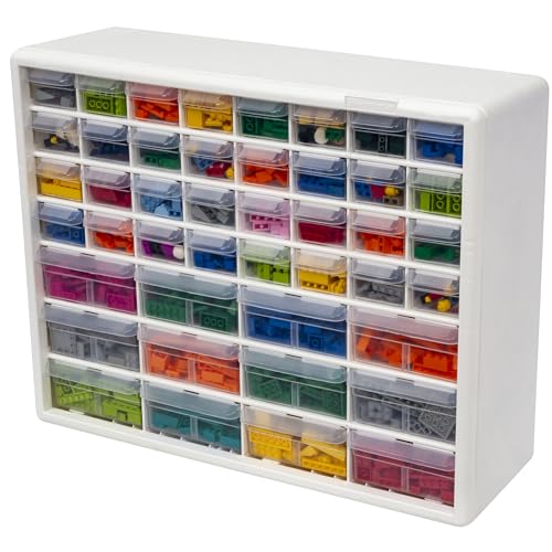 Akro-Mils 24-Drawer Plastic Storage Cabinet, Black I624065