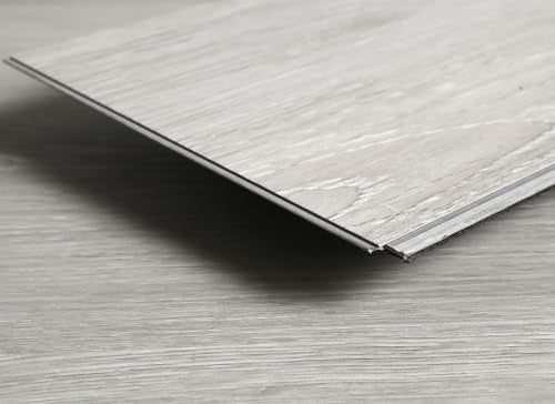Interlocking Vinyl Flooring Planks 36" x 6", 5mm, Brown or Grey U502793