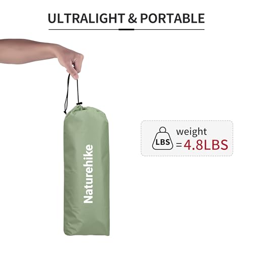 Naturehike GreenWild Ultralight Folding Camping Cot, Portable Bed for Adults, Black E2550