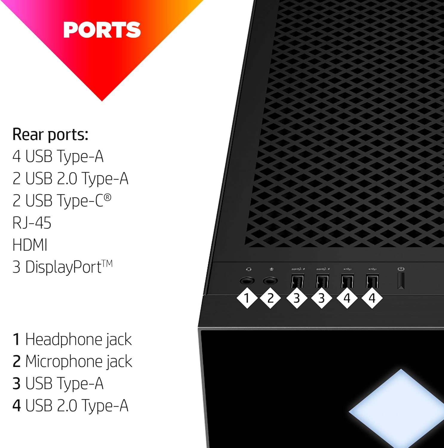 HP OMEN 45L Gaming Desktop, Intel Core i7-14700K, 32GB RAM, 1TB SSD, RTX 4070 SUPER Ti, Windows 11 Pro N3748