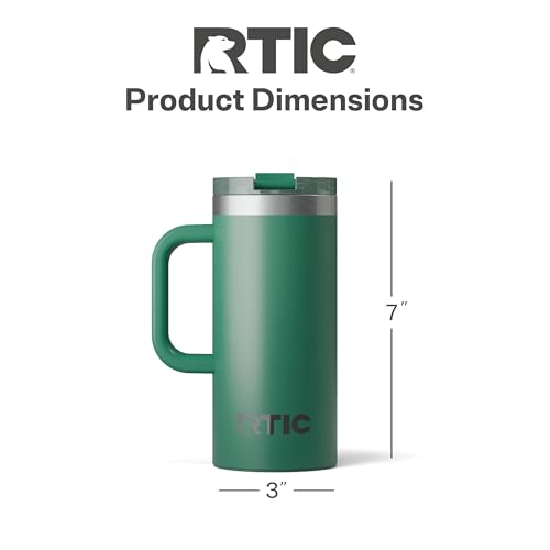 RTIC 20oz Road Trip Travel Mug with Lid and Handle, Insulated Stainless Steel P393441