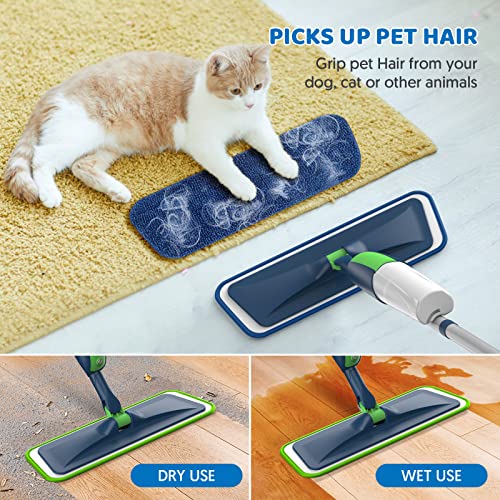 MEXERRIS Spray Mop for Hardwood Floors with 5X Washable Pads S732