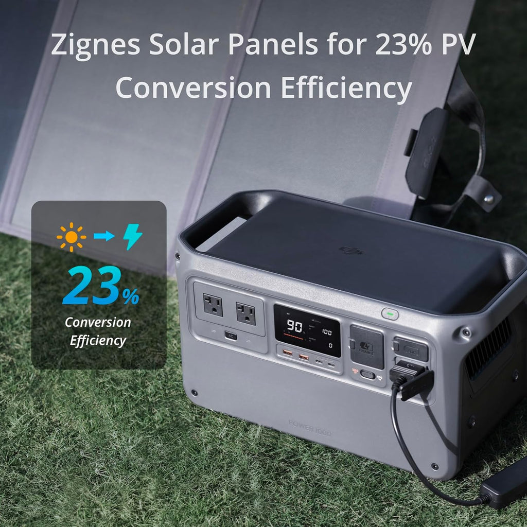 DJI Power 1000 Portable Power Station with 100W Solar Panel E75976