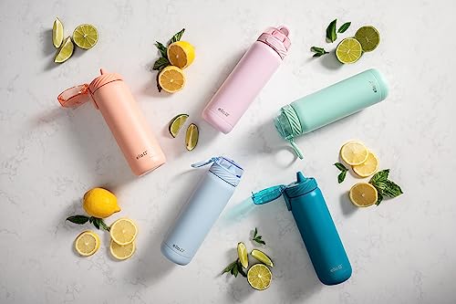 Ello Cooper 32oz Stainless Steel Water Bottle with Straw and Handle Q4598
