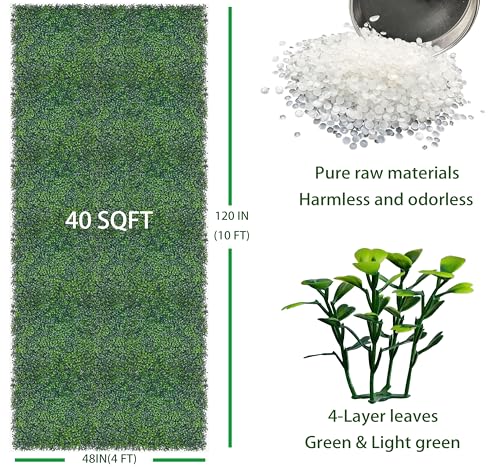 Artificial Ivy Privacy Fence Wall Screen 40x120 in UV-Anti Faux Greenery Backdrop U1001