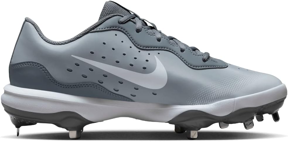 Nike Alpha Huarache Varsity 4 Low Metal Baseball Cleats Gray Size 12 F51867