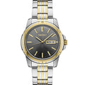 SEIKO Watch for Men - Day/Date Calendar & Luminous Markers, Stainless Steel Case, 100m Water-Resistant