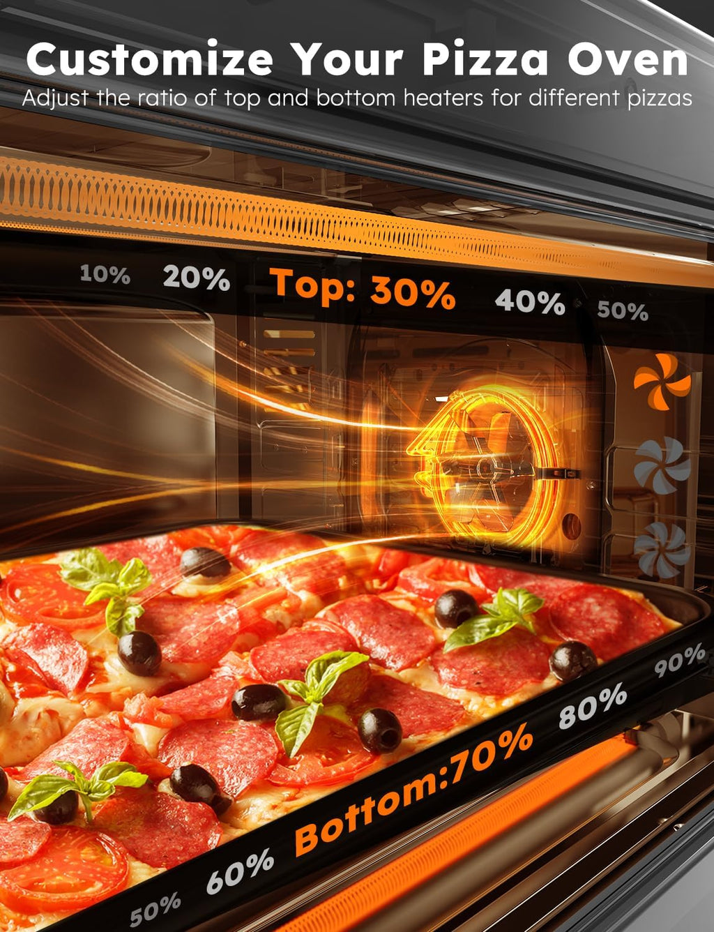 Nuwave Bravo XL Pro Air Fryer Toaster Oven with Grill Combo, 30QT, Stainless Steel J965572