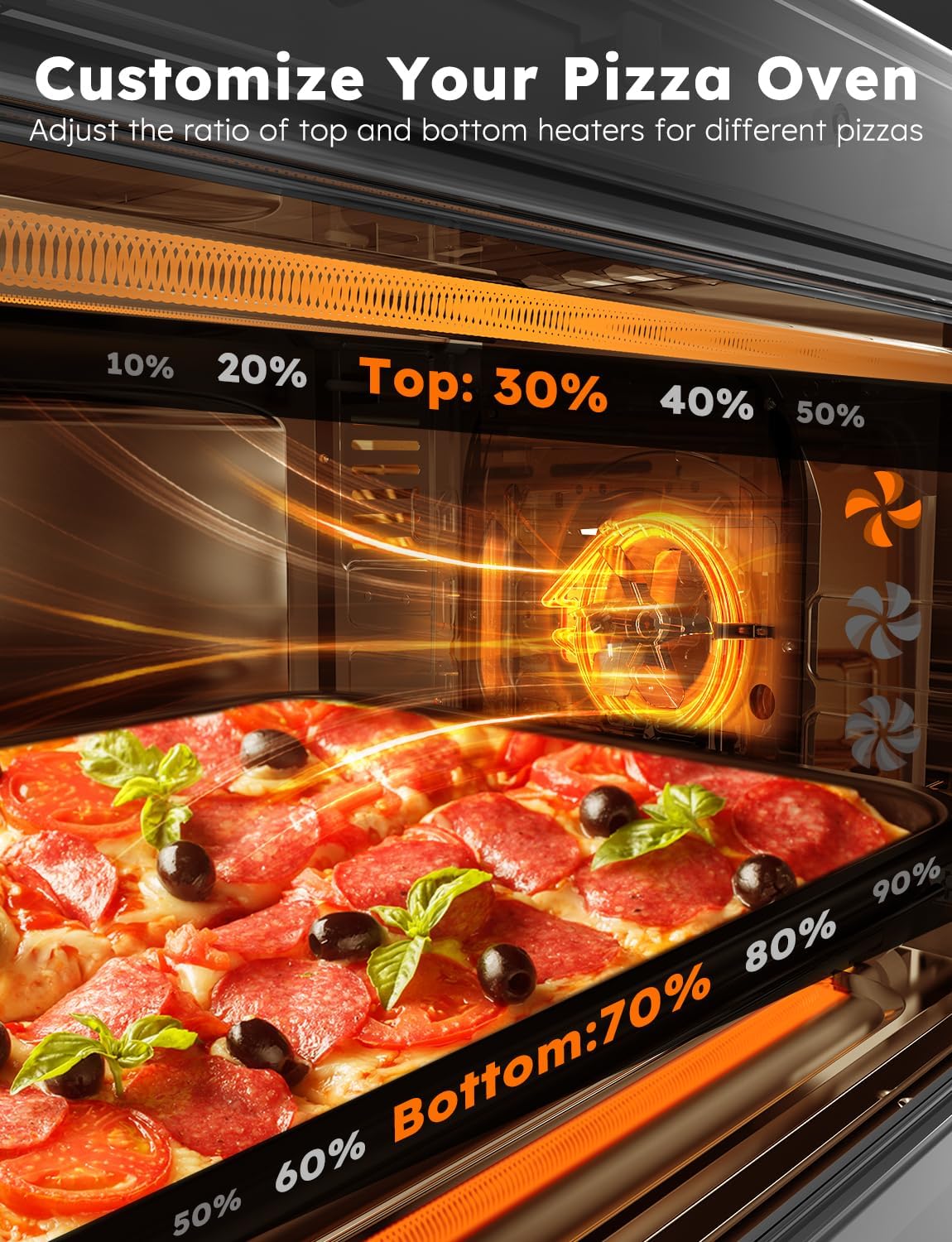 Nuwave Bravo XL Pro Air Fryer Toaster Oven with Grill Combo, 30QT, Stainless Steel J965572