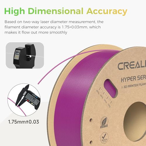 Creality PLA Plus Filament 1.75mm Rainbow Multicolor 1KG Spool O376011