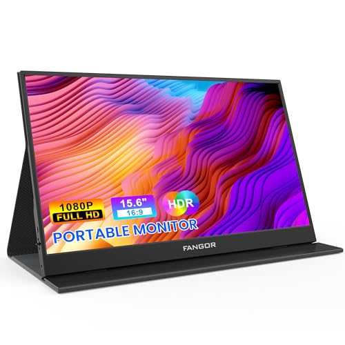 FANGOR 15.6" FHD 1080P Portable Monitor for Laptop, USB-C HDMI I78572