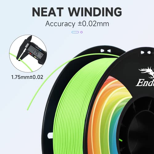 Creality PLA Plus Filament 1.75mm Rainbow Multicolor 1KG Spool O376011