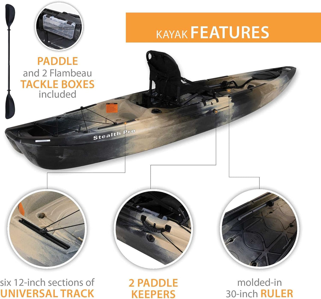 Lifetime Stealth Pro Angler 118 Fishing Kayak E7813