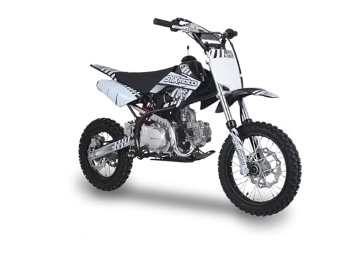 SYX MOTO 125cc Dirt Bike Adults Pit Bike Youth Gas Dirtbike 4 Speed Manual Clutch 14/12 inch
