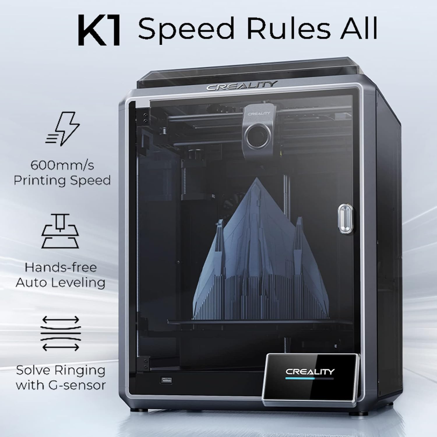 3D Printer K1 High Speed with Touchscreen and Direct Extruder U1167