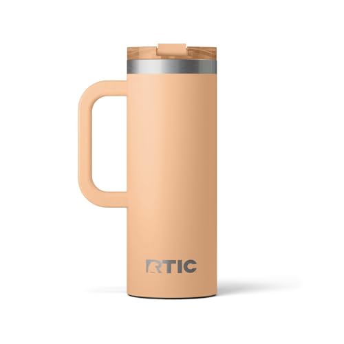 RTIC 20oz Road Trip Travel Mug with Lid and Handle, Insulated Stainless Steel P393441