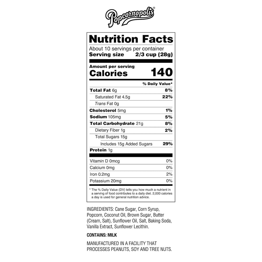 Popcornopolis Gourmet Caramel Corn Snack Bags 9.5 Oz U362782