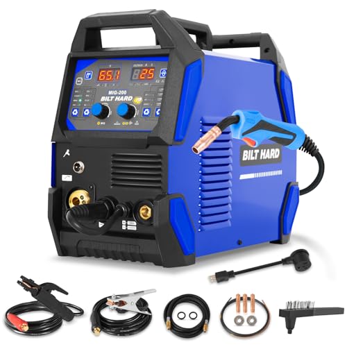 BILT HARD 135A 3-in-1 IGBT Inverter Welder, 110V MIG/TIG/Stick with Full Kit H380