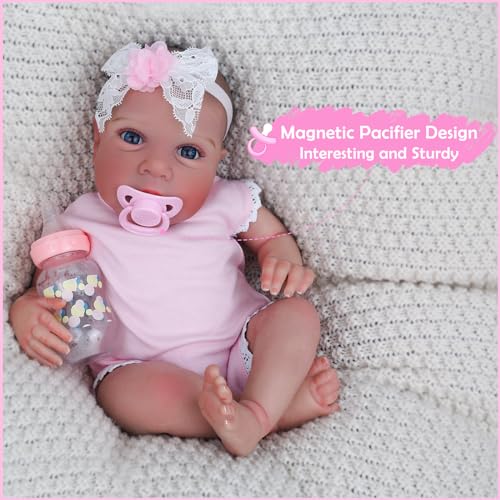 CHAREX 18 Inch Lifelike Reborn Baby Boy Doll with Weighted Soft Body M541