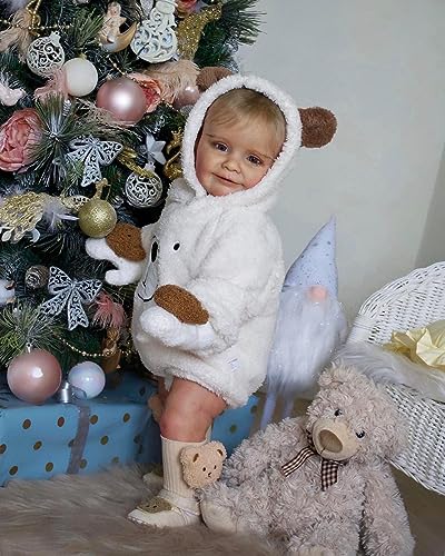 RXDOLL Reborn Baby Dolls Laura Girl 20 Inch Realistic Newborn Baby Dolls Soft Vinyl Real Baby Dolls That Look Real Sleeping Lifelike Baby Dolls Life Size Dolls Xmas Gifts