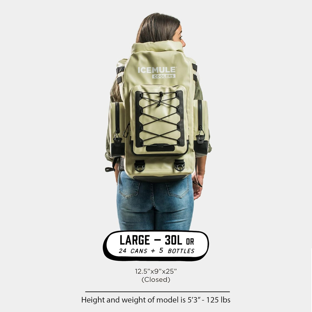 ICEMULE Boss Backpack Cooler – 30 Liter Waterproof Soft Sided Cooler V772