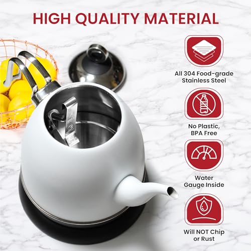 Chantal Mia Electric Kettle, 32 oz, Red U472