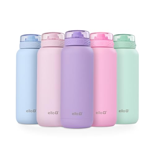 Ello Cooper 32oz Stainless Steel Water Bottle with Straw and Handle Q4598