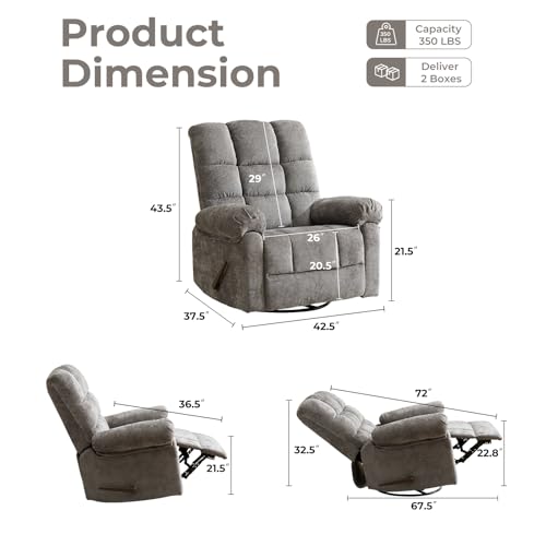 Oversized Power Lift Recliner Chair with Massage and Heat for Elderly, Beige R7985