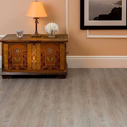 Achim Home Decor Nexus Planks Peel and Stick Vinyl Floor Tile, Hickory, 10-Pack E9163
