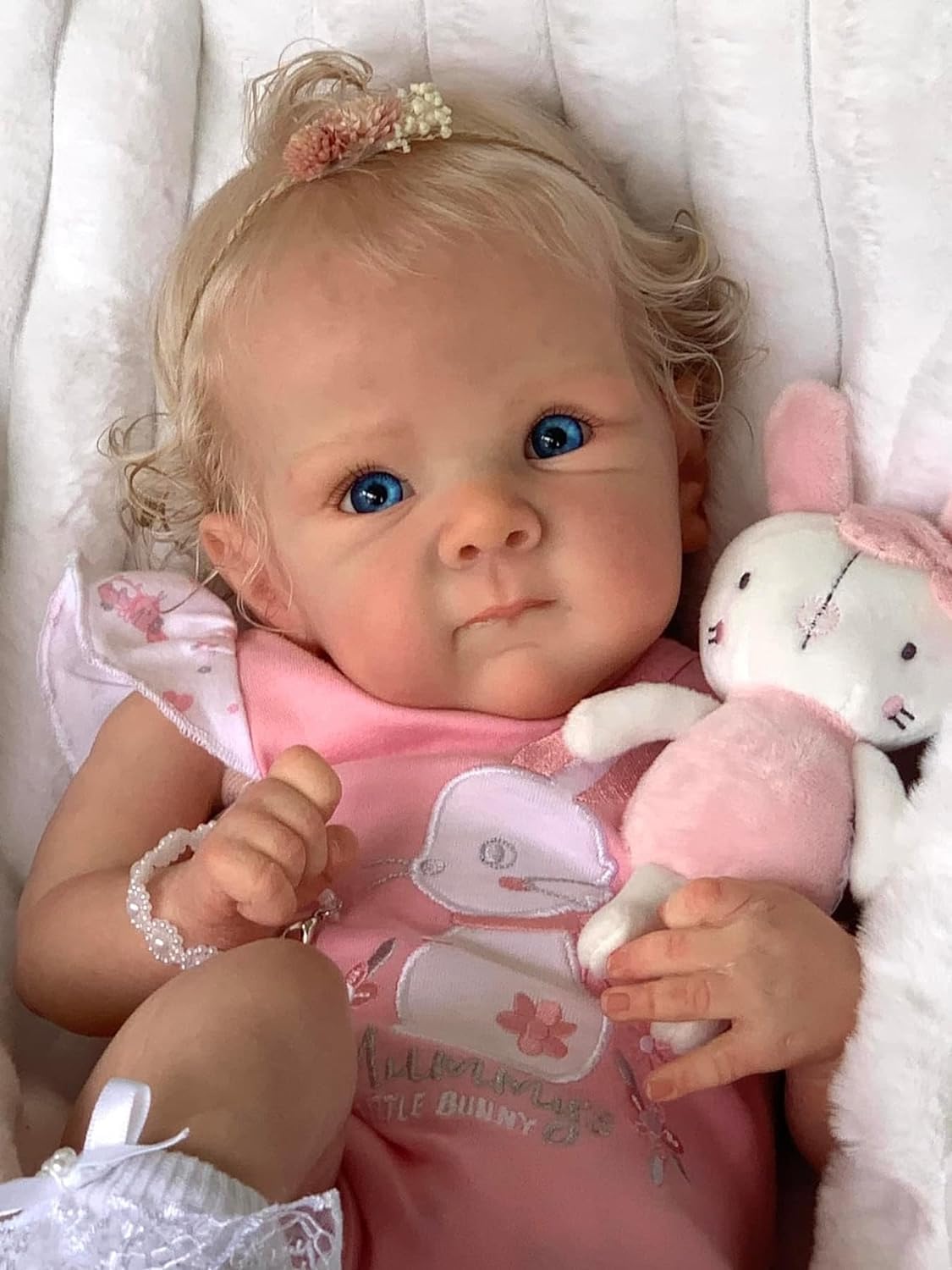 Anano Reborn Baby Dolls Bettie 18 Inch Real Life Newborn Reborn Baby Dolls Soft Silicone Full Body Girl Squishy Silicone Baby Doll Poseable Anatomically Correct Gift for Kids 3+