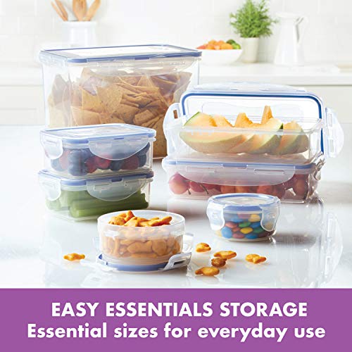 LOCK & LOCK Easy Essentials Food Storage Container Set, 4-Piece, Clear L75557
