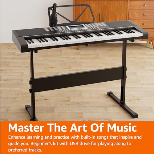 Amazon Basics Electric Keyboard 88-Keys Semi-Weighted Digital Piano with Sustain Pedal, Black H295585