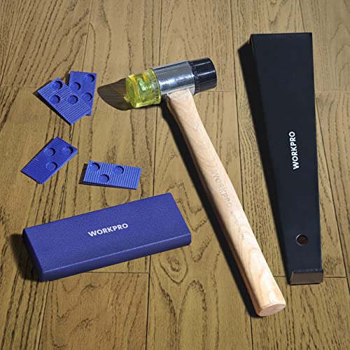 WORKPRO Laminate Flooring Installation Kit with Mallet, Pull Bar, Tapping Block and Spacers F82262